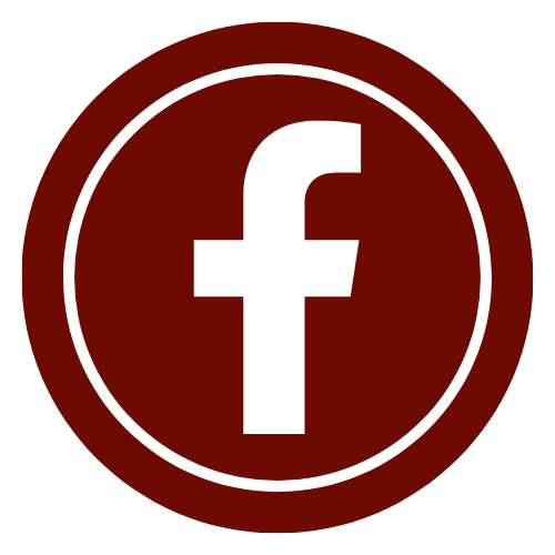 Facebook ikoni tummanpunainen